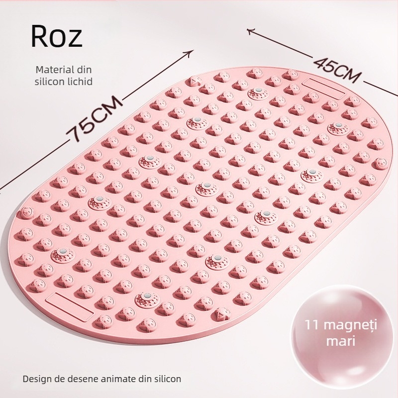 Covoraș de masaj pentru picioare cu silicon lichid moale, placă de acupresură, pentru uz interior în timpul alergării pe loc; greutate 800 g