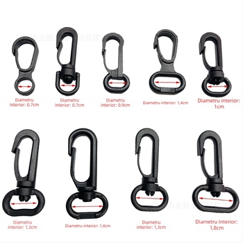 Cârlig pentru geantă cu sistem rotativ, material POM, seria Cataramă Rotativă, stil urban simplu