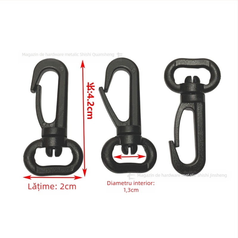 Cârlig pentru geantă cu sistem rotativ, material POM, seria Cataramă Rotativă, stil urban simplu