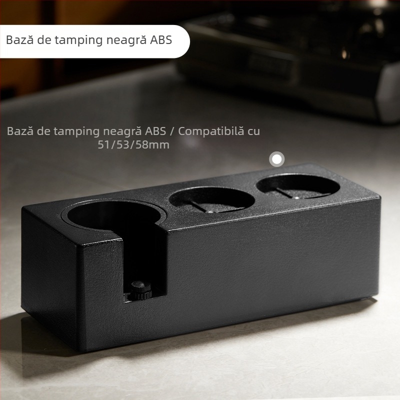 Distribuitor și tamper pentru cafea din oțel inoxidabil, 2-în-1, pentru uz casnic, stil modern minimalist, 0,5 kg, ambalare în tavă