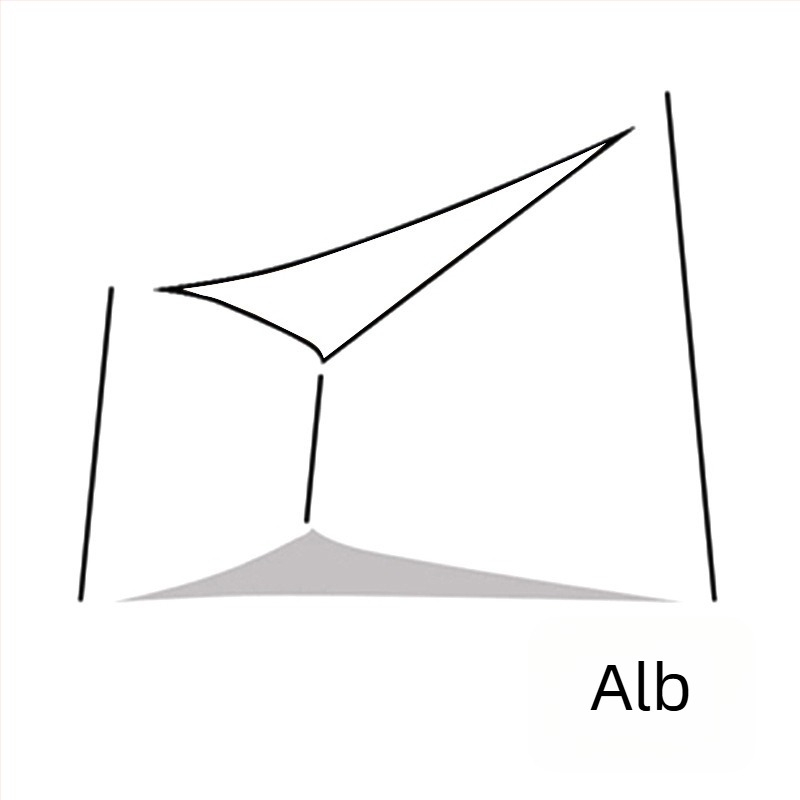 Yazilan umbrelă de umbrire triunghiulară pentru exterior, impermeabil 1