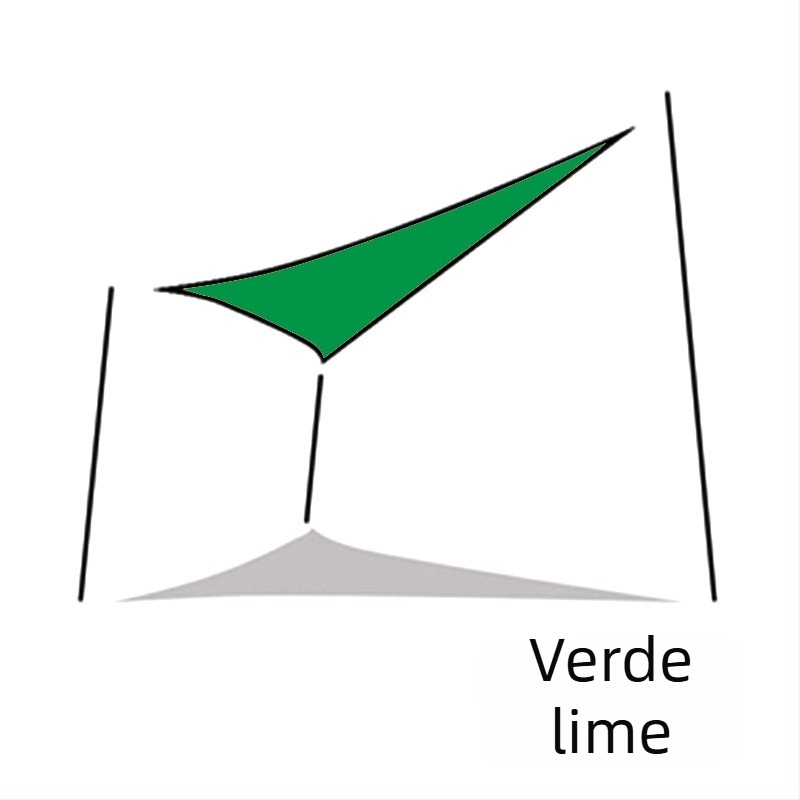 Yazilan umbrelă de umbrire triunghiulară pentru exterior, impermeabil 1