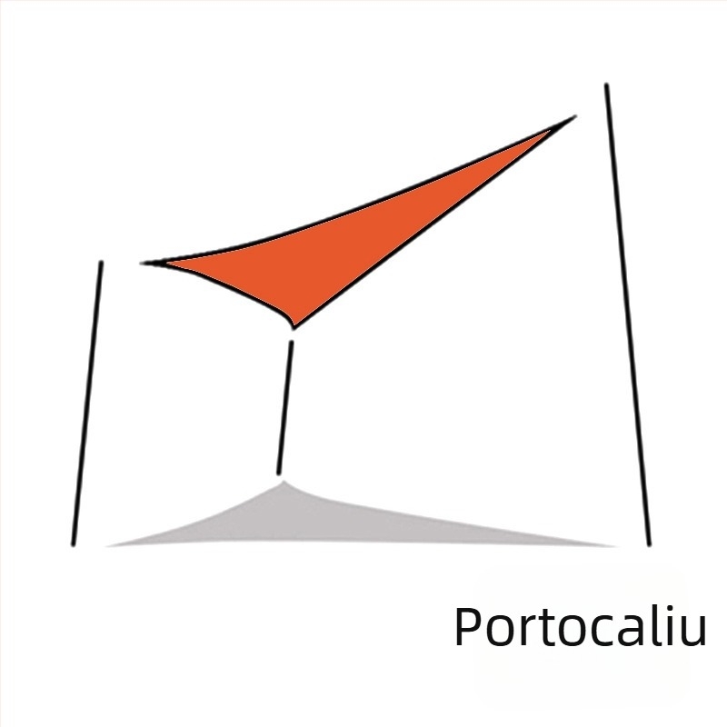 Yazilan umbrelă de umbrire triunghiulară pentru exterior, impermeabil 1