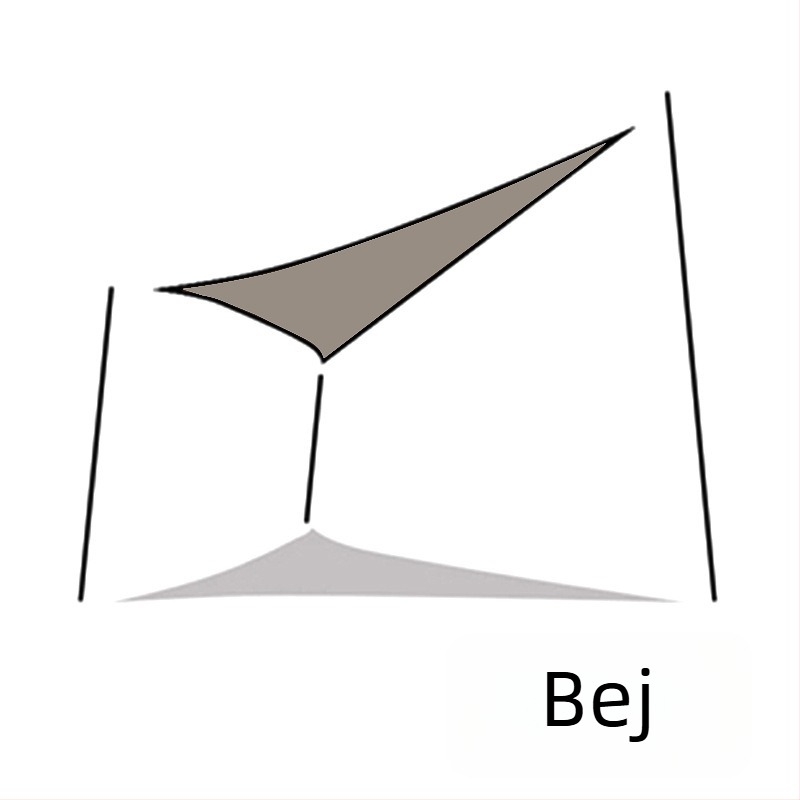 Yazilan umbrelă de umbrire triunghiulară pentru exterior, impermeabil 1