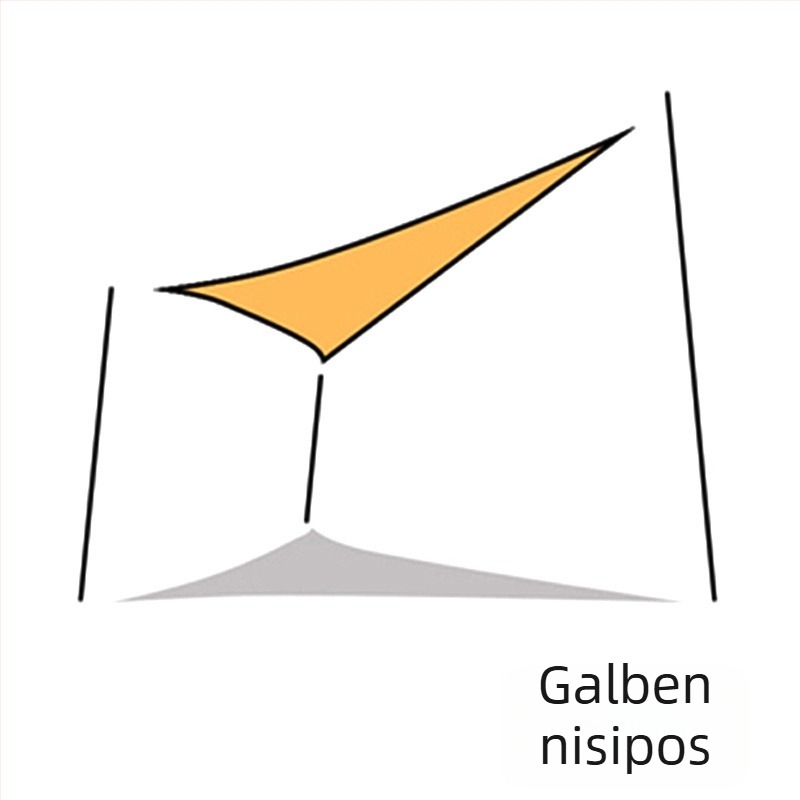 Yazilan umbrelă de umbrire triunghiulară pentru exterior, impermeabil 1