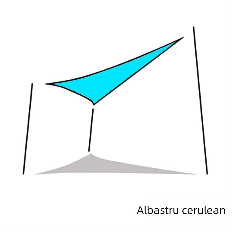 Yazilan umbrelă de umbrire triunghiulară pentru exterior, impermeabil 1