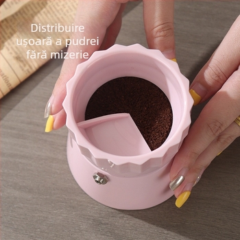 Inel distribuție cafea măcinată pentru moka pot — rotativ, anti-stropire, distribuție rapidă