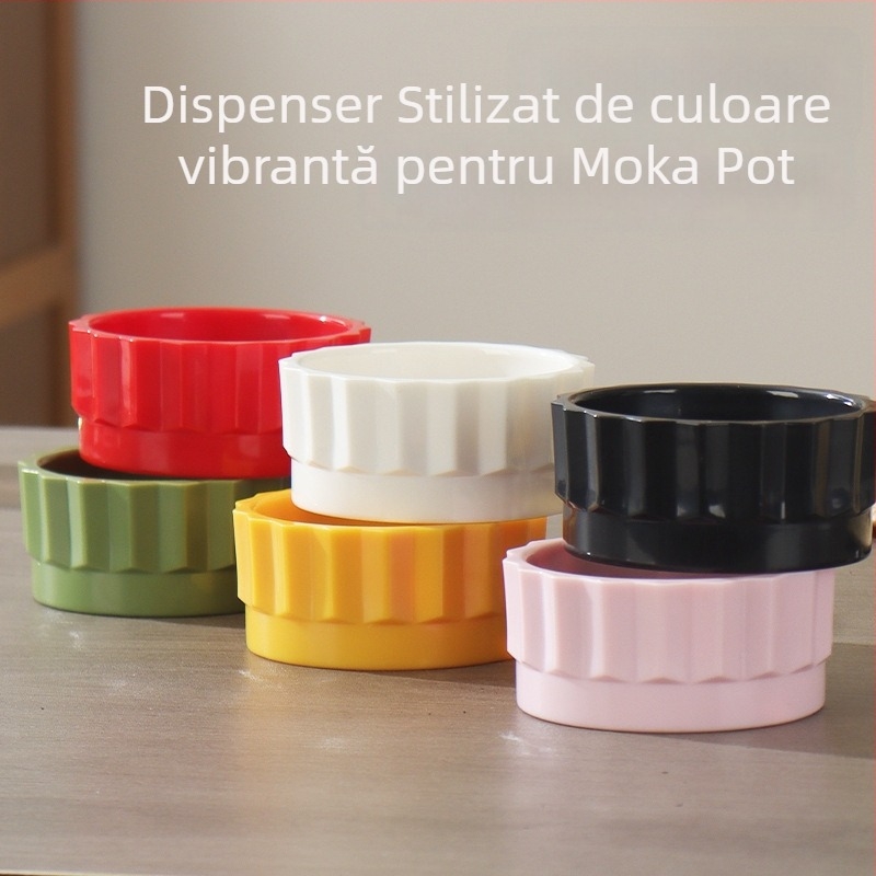 Inel distribuție cafea măcinată pentru moka pot — rotativ, anti-stropire, distribuție rapidă