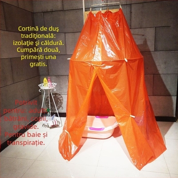 Husa de baie, formă rotundă sau dreptunghiulară (PEVA; grosime 8S; pentru bebeluși și adulți)