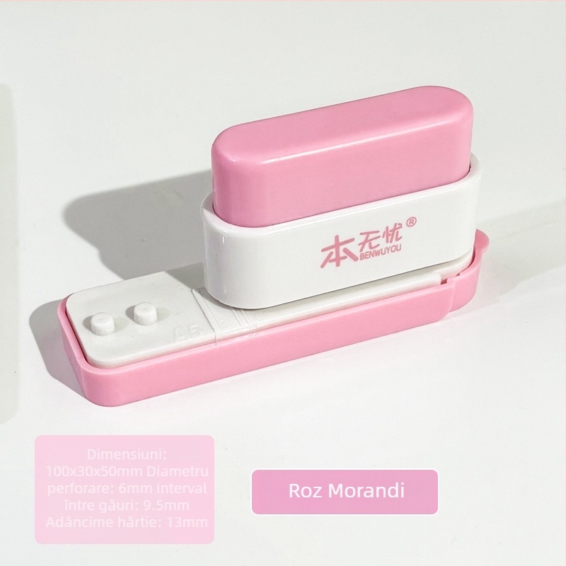 Perforator de 5 găuri, manual, capacitate 5 găuri, grosimea găuririi 0.01, greutate netă 150 g