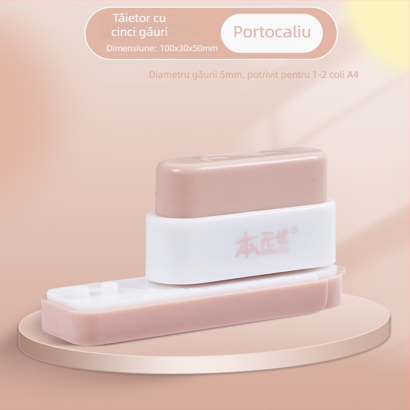 Perforator de 5 găuri, manual, capacitate 5 găuri, grosimea găuririi 0.01, greutate netă 150 g