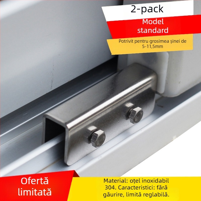 Încuietoare pentru fereastră, model Aqs02, anti-furt, pentru ferestre glisante, protecție copii