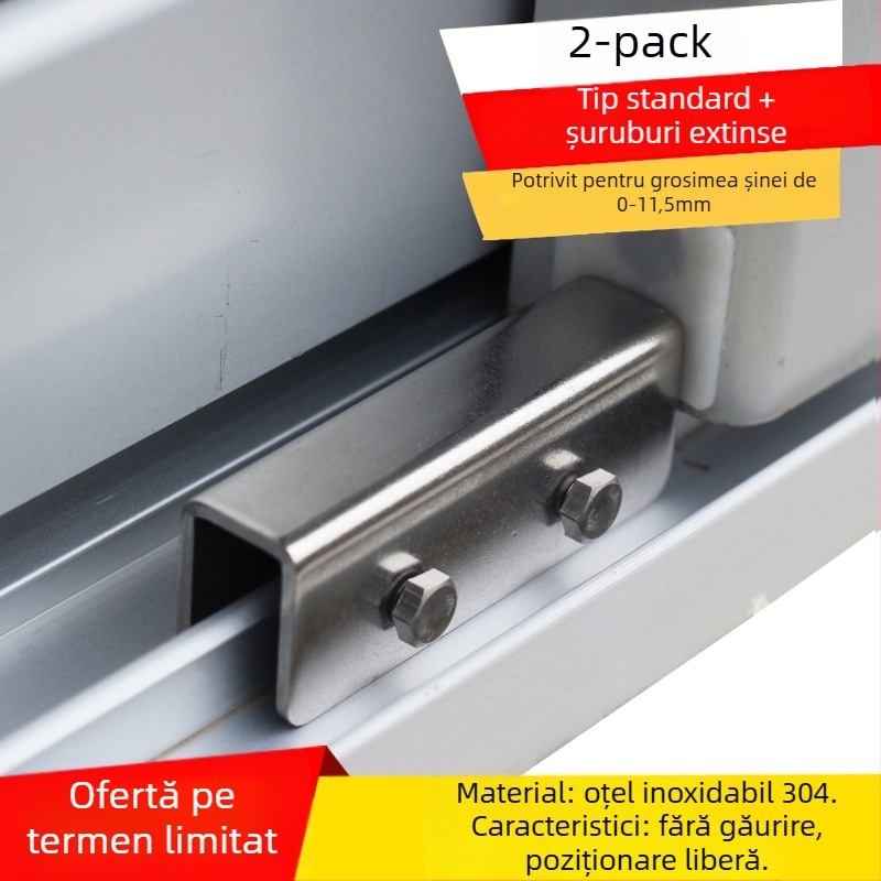 Încuietoare pentru fereastră, model Aqs02, anti-furt, pentru ferestre glisante, protecție copii