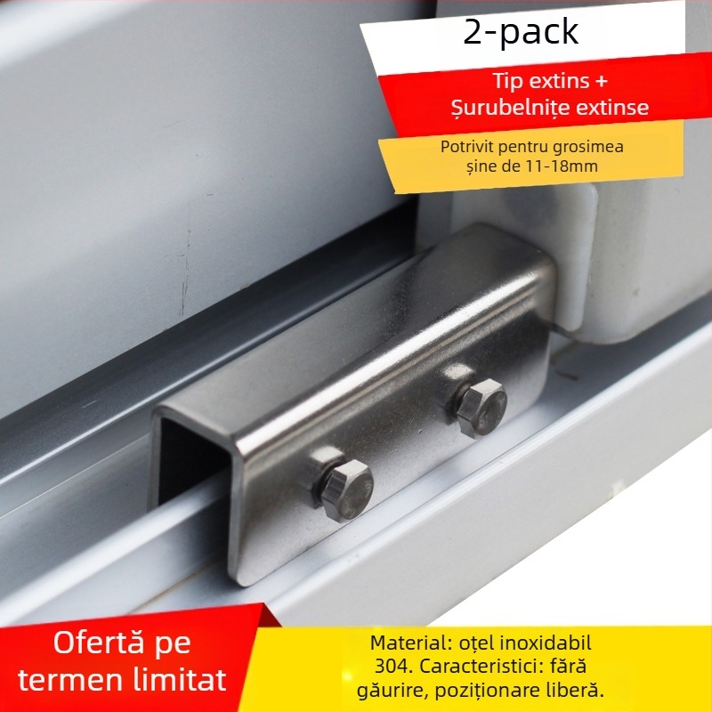 Încuietoare pentru fereastră, model Aqs02, anti-furt, pentru ferestre glisante, protecție copii