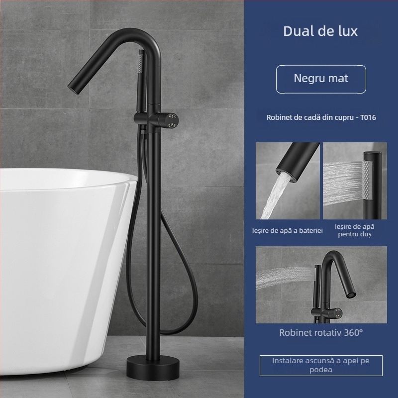 Robinet de cadă, din cupru masiv, cald și rece, robinet cu disc ceramic, (1–99°C)