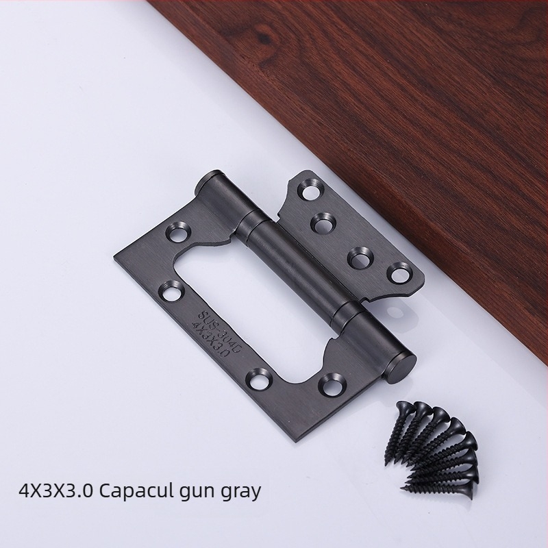 Balama din oțel inoxidabil, funcționare silențioasă, foiță îngroșată, pentru uși din lemn, cu rulment