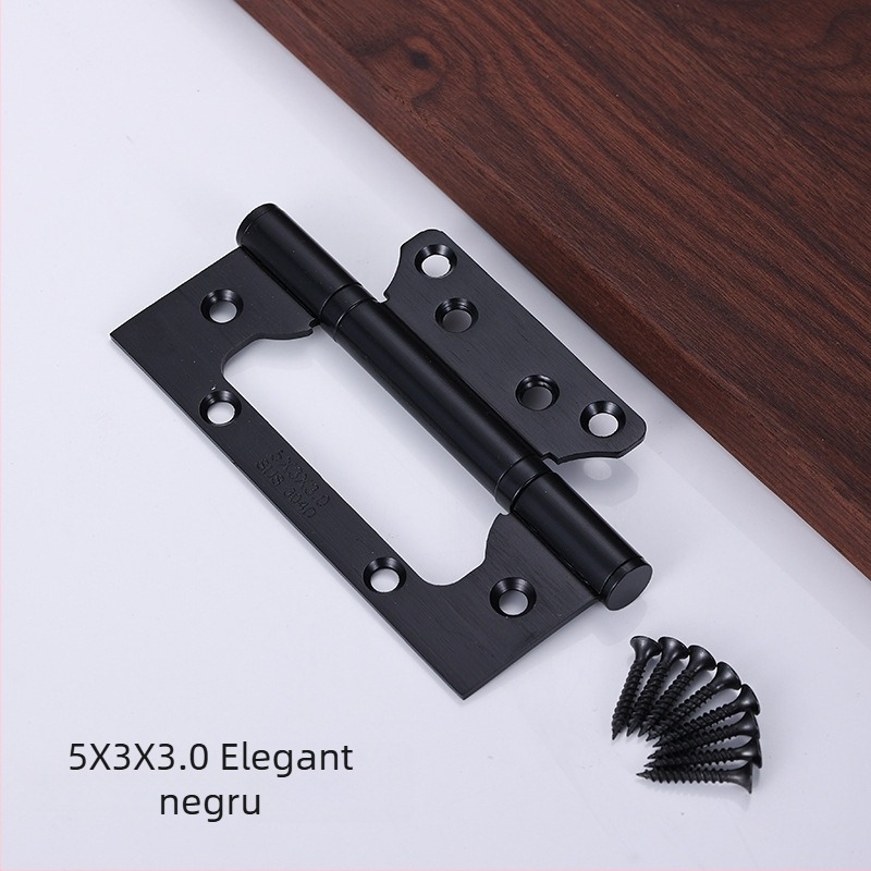 Balama din oțel inoxidabil, funcționare silențioasă, foiță îngroșată, pentru uși din lemn, cu rulment