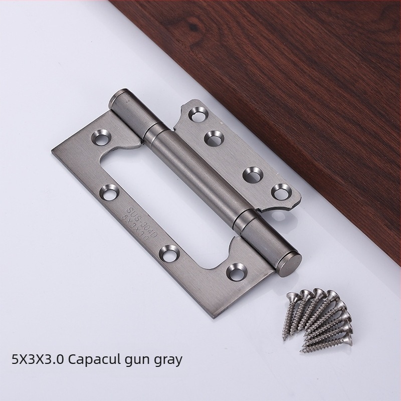 Balama din oțel inoxidabil, funcționare silențioasă, foiță îngroșată, pentru uși din lemn, cu rulment