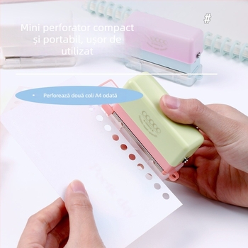 Perforator cu mai multe găuri 99H2 – manual, 5 găuri, capacitate 2 coli, greutate 0.2 kg