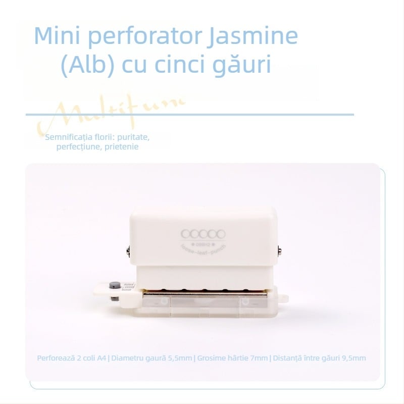 Perforator cu mai multe găuri 99H2 – manual, 5 găuri, capacitate 2 coli, greutate 0.2 kg