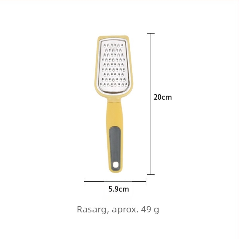 Set de unelte de bucătărie: curățător de legume, spatulă pentru prăjituri, tăietor de fructe și deschizător de sticle; mânere din lemn și PP; piese ABS; lame din oțel inoxidabil 430.