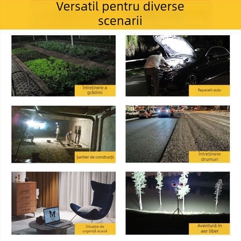 Proiector de camping pentru situații de urgență, lampă incandescentă, alimentare reîncărcabilă