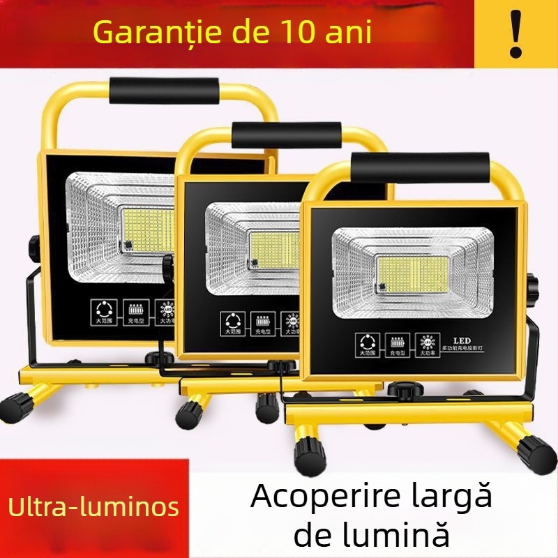 Proiector de camping pentru situații de urgență, lampă incandescentă, alimentare reîncărcabilă