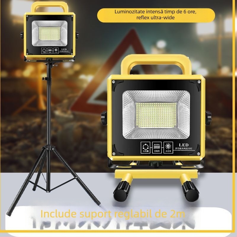 Proiector de camping pentru situații de urgență, lampă incandescentă, alimentare reîncărcabilă