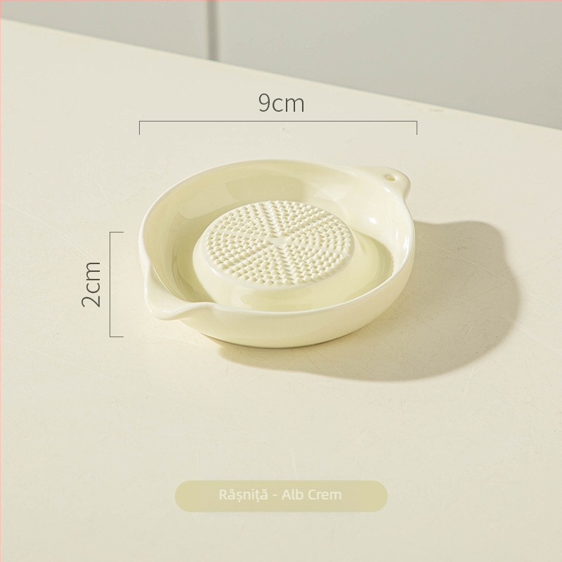 Măcinător ceramic pentru usturoi și ghimbir, design modern minimalist, brand Bole qianli, imprimare logo disponibilă