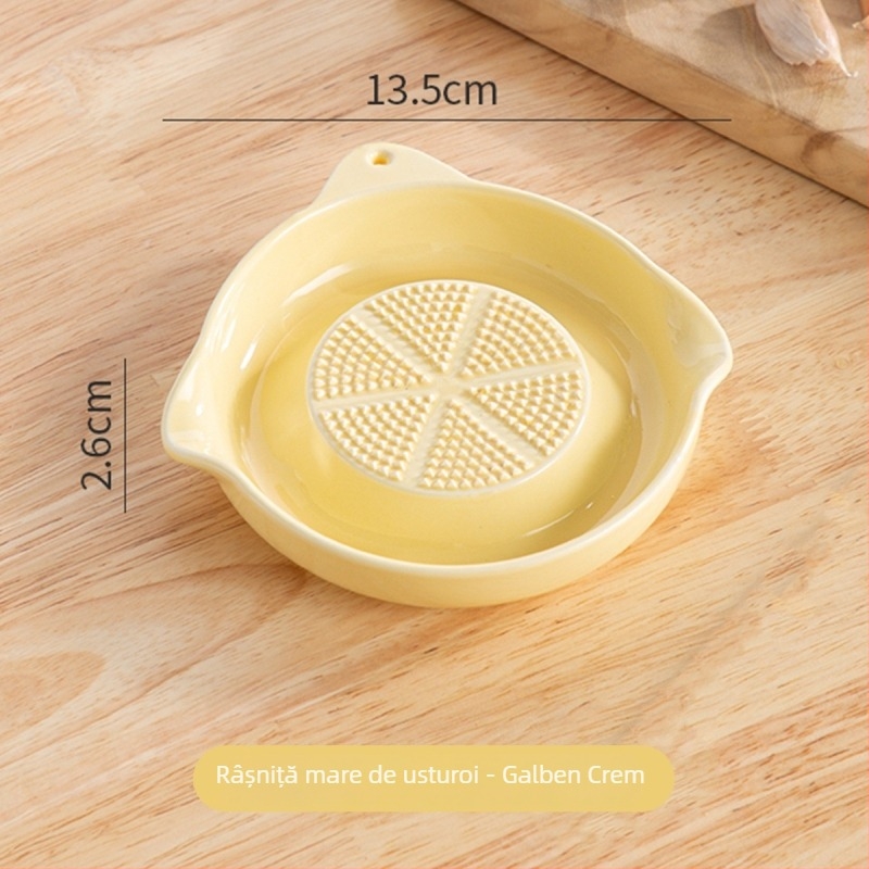 Măcinător ceramic pentru usturoi și ghimbir, design modern minimalist, brand Bole qianli, imprimare logo disponibilă