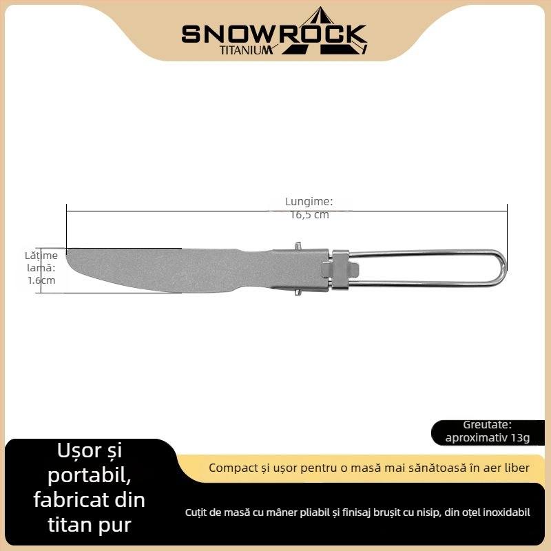 Lingură-furculiță din titan pur, utilizare duală, tacâmuri portabile pentru camping, cântărind aproximativ 23 g, rezistente la temperaturi înalte și la căderi, logo personalizabil