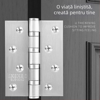 Balamale pentru uși din oțel inoxidabil — model plat; material: oțel inoxidabil; finisaj: lustruit; marcă: Rongshengxing