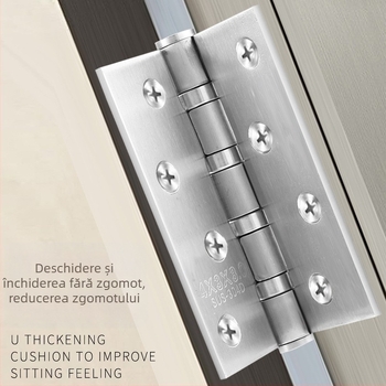 Balamale pentru uși din oțel inoxidabil — model plat; material: oțel inoxidabil; finisaj: lustruit; marcă: Rongshengxing