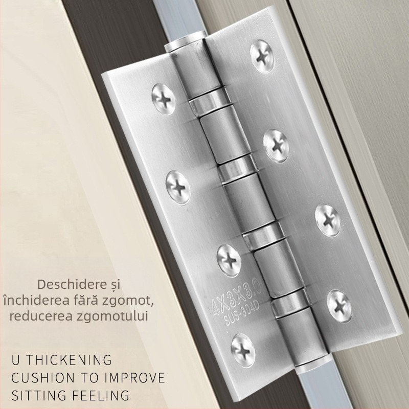 Balamale pentru uși din oțel inoxidabil — model plat; material: oțel inoxidabil; finisaj: lustruit; marcă: Rongshengxing
