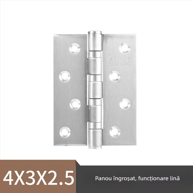 Balamale pentru uși din oțel inoxidabil — model plat; material: oțel inoxidabil; finisaj: lustruit; marcă: Rongshengxing