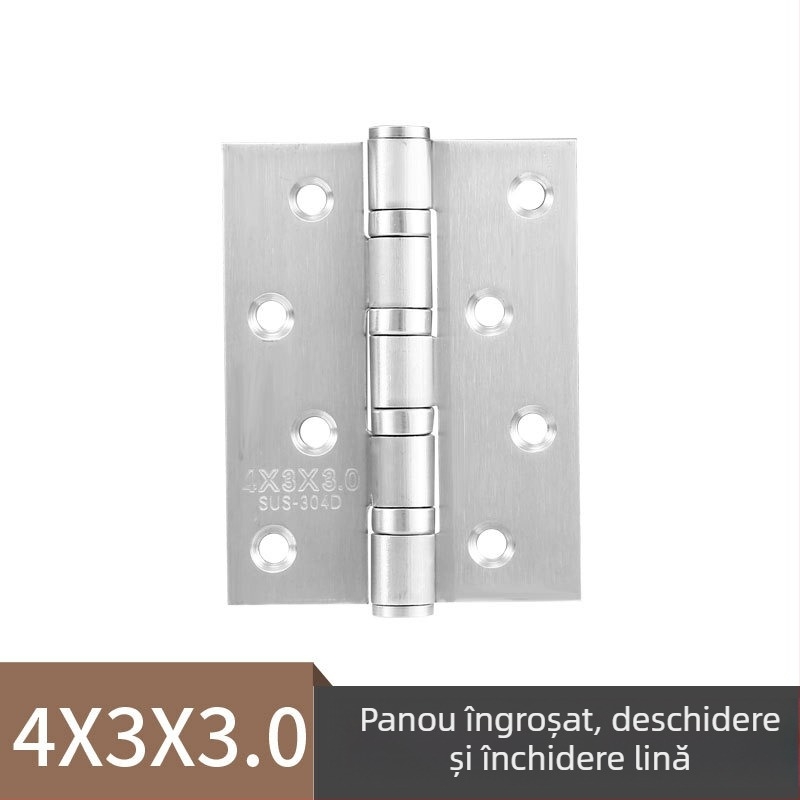 Balamale pentru uși din oțel inoxidabil — model plat; material: oțel inoxidabil; finisaj: lustruit; marcă: Rongshengxing