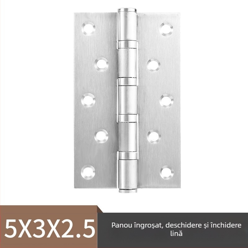 Balamale pentru uși din oțel inoxidabil — model plat; material: oțel inoxidabil; finisaj: lustruit; marcă: Rongshengxing