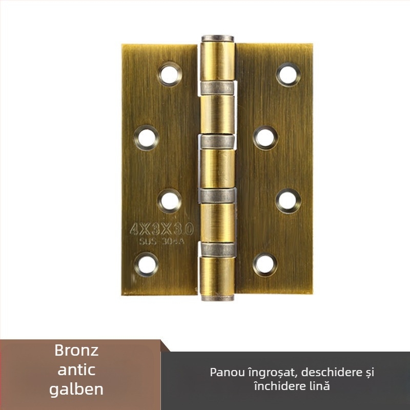 Balamale pentru uși din oțel inoxidabil — model plat; material: oțel inoxidabil; finisaj: lustruit; marcă: Rongshengxing