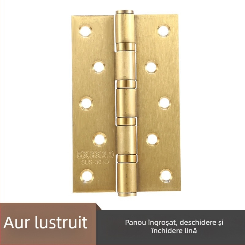 Balamale pentru uși din oțel inoxidabil — model plat; material: oțel inoxidabil; finisaj: lustruit; marcă: Rongshengxing