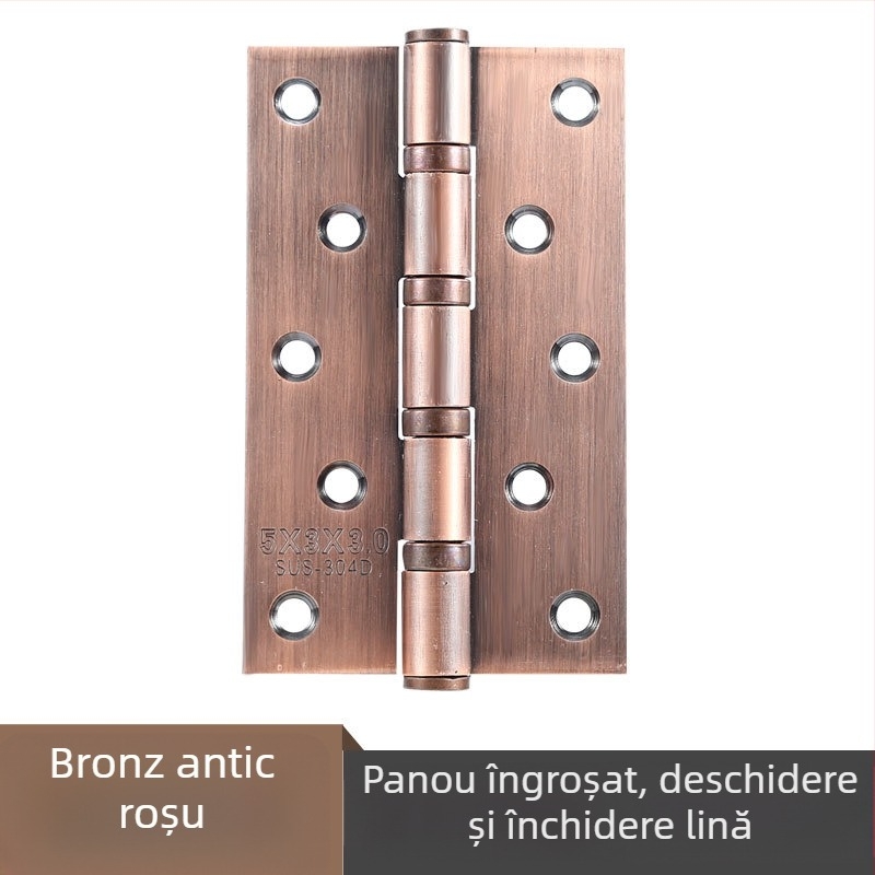 Balamale pentru uși din oțel inoxidabil — model plat; material: oțel inoxidabil; finisaj: lustruit; marcă: Rongshengxing