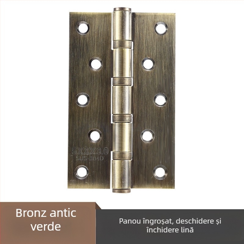 Balamale pentru uși din oțel inoxidabil — model plat; material: oțel inoxidabil; finisaj: lustruit; marcă: Rongshengxing