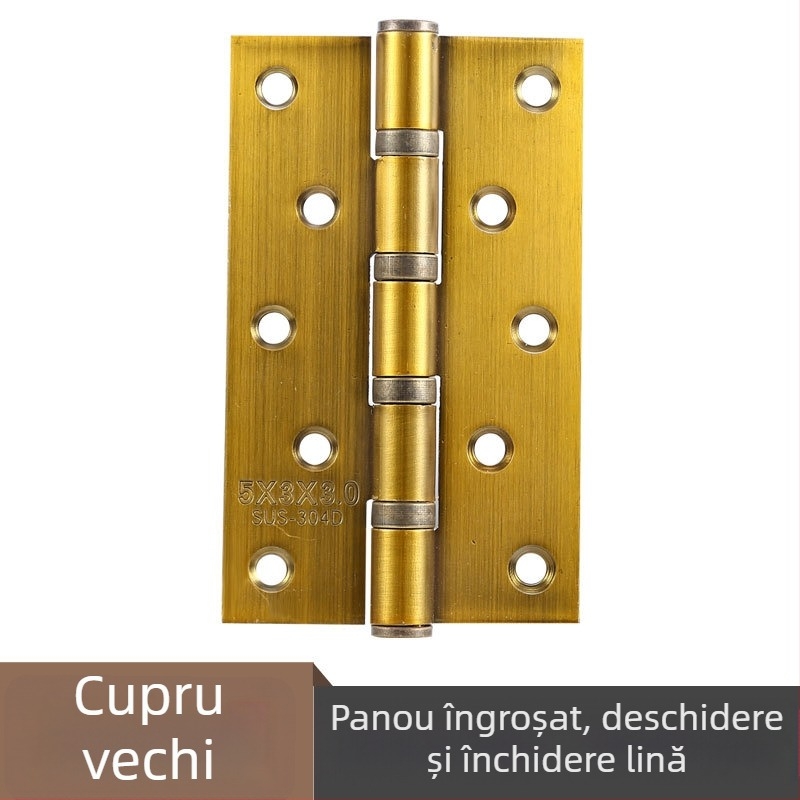 Balamale pentru uși din oțel inoxidabil — model plat; material: oțel inoxidabil; finisaj: lustruit; marcă: Rongshengxing