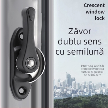 Încuietore semilună Tip B | oțel inoxidabil și oțel plastic | pentru uși și ferestre | stil modern