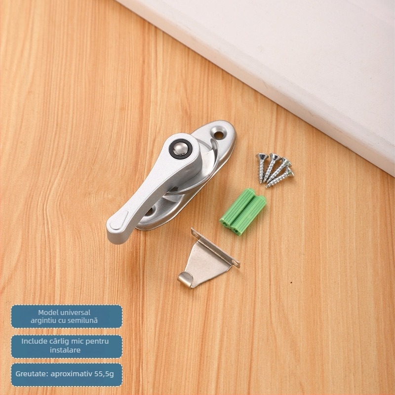 Încuietore semilună Tip B | oțel inoxidabil și oțel plastic | pentru uși și ferestre | stil modern