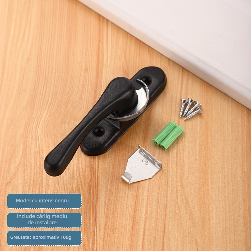 Încuietore semilună Tip B | oțel inoxidabil și oțel plastic | pentru uși și ferestre | stil modern