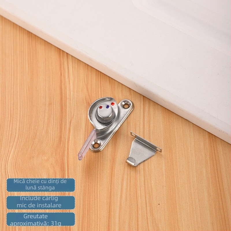 Încuietore semilună Tip B | oțel inoxidabil și oțel plastic | pentru uși și ferestre | stil modern