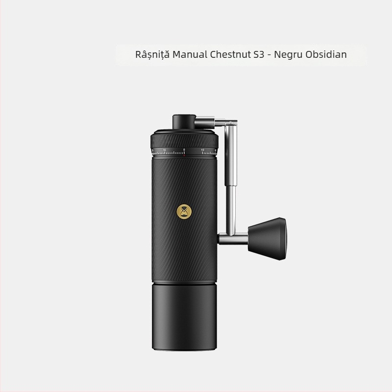 Râșniță de cafea manual Timemore C2S/C3S/S3 — corp metalic și mâner metalic