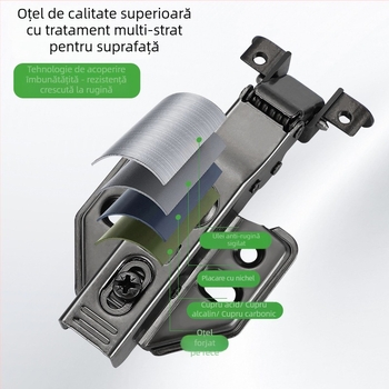 Pantă cu cadru din aluminiu pentru uși de sticlă, oțel laminat la rece, electroplacare, articol 2895