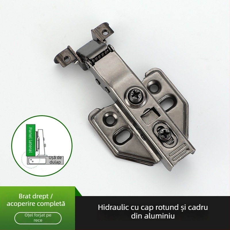 Pantă cu cadru din aluminiu pentru uși de sticlă, oțel laminat la rece, electroplacare, articol 2895