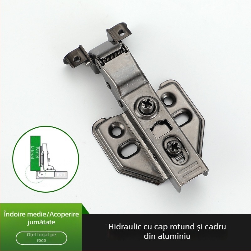 Pantă cu cadru din aluminiu pentru uși de sticlă, oțel laminat la rece, electroplacare, articol 2895